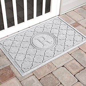 Bombay Monogram Personalized AquaShield? Molded Doormat