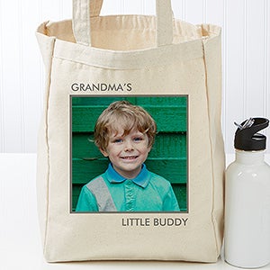 Picture Perfect Personalized Petite Canvas Tote Bag-1 Photo