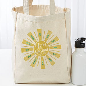 You Are My Sunshine Personalized Petite Canvas Tote