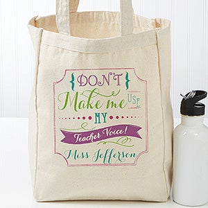 Teacher Quotes Personalized Petite Tote Bag