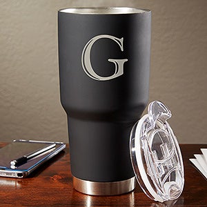 The Big Boss Personalized 30oz. Stainless Steel Initial Travel Mug