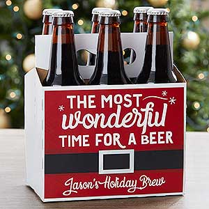 Personalized Beer Bottle Carrier - Wonderful Time For A Beer