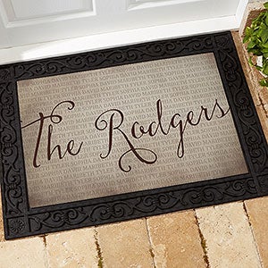 Together Forever Personalized Doormat- 18x27