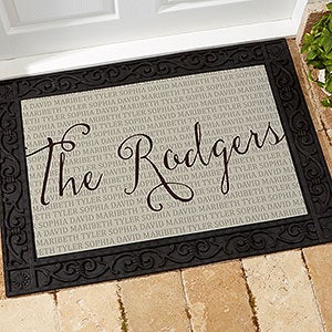 Personalized Together Forever Family Doormat