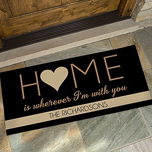 HOME With You Personalized Oversized Doormat- 24x48