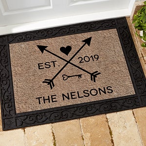 Personalized Doormat 18x27 - Arrows of Love