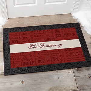 Winter Melody Personalized Personalized Doormat- 20x35