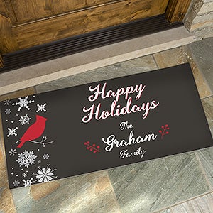 Wintertime Wishes Personalized Oversized Doormat- 24x48