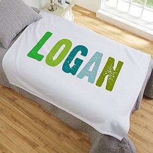 All Mine Personalized 50x60 Sweatshirt Blanket for Boys