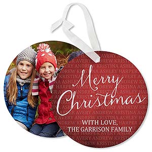 Together Forever Personalized Hanging Photo Ornament Cards