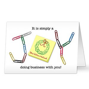 Simply A Joy Personalized Business Christmas Cards