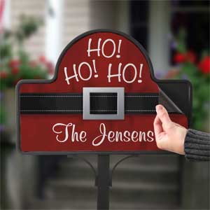 Ho! Ho! Ho! Santa Belt Personalized Magnet Only