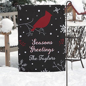 Personalized Garden Flag - Wintertime Wishes