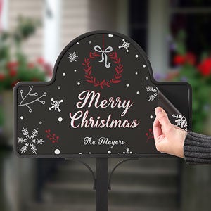 Wintertime Wishes Personalized Magnet Only