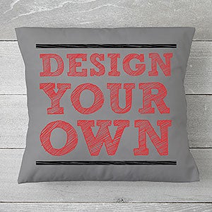 Grey 14 Custom Throw Pillow - Design Your Own