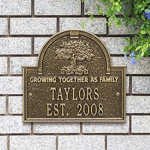 Personalized Family Tree Home Plaque