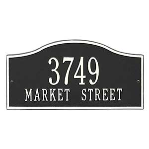 Rolling Hills Personalized Aluminum Address Plaque