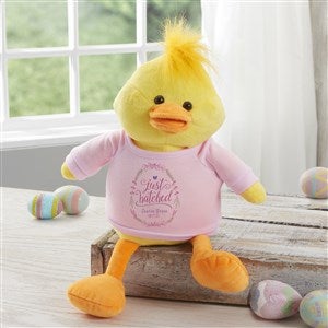 Personalized Baby Girl Gift - Just Hatched Plush Duck