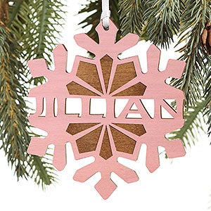 Special Someone Personalized Pink Wood Ornament