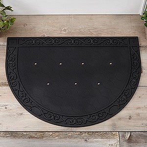 Half Round Recycled Rubber Doormat Tray