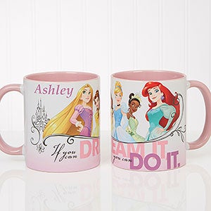 Disney Princess Personalized 11 oz Pink Coffee Mug