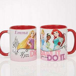 Disney Princess Personalized 11 oz Red Coffee Mug