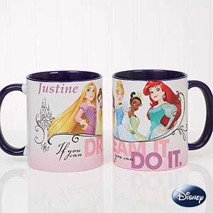 Disney® Princess Personalized Coffee Mug 11oz.- Blue