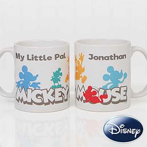 Disney® Mickey Mouse Silhouette Personalized Coffee Mug 11 oz.- White