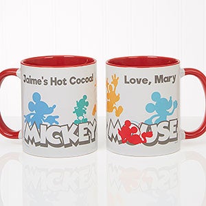 Mickey Mouse Personalized Coffee Mug - 11oz Red