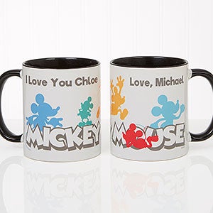 Mickey Mouse Personalized Coffee Mug - 11oz Black