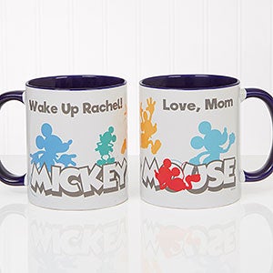 Mickey Mouse Personalized Coffee Mug - 11oz Blue