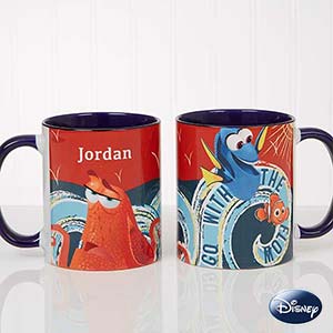 Disney® Finding Dory Go With The Flow Personalized Coffee Mug 11oz.- Blue