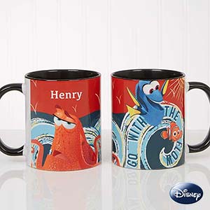 Disney® Finding Dory Go With The Flow Personalized Coffee Mug 11oz.- Black