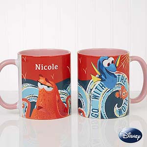 Disney® Finding Dory Go With The Flow Personalized Coffee Mug 11oz.- Pink