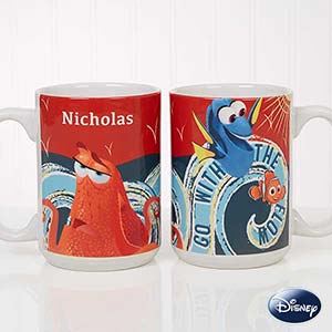 Disney® Finding Dory Go With The Flow Personalized Coffee Mug 15 oz.- White