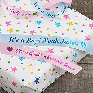 Baby Personalized Satin Gift Ribbon