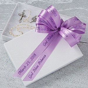 Holy Day Personalized Satin Gift Ribbon