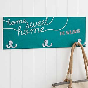 Home Greetings Personalized Coat Rack