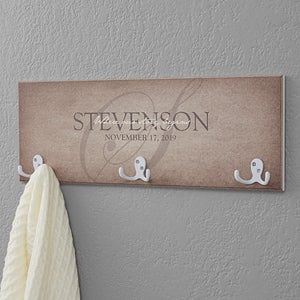 Personalized Coat Rack - Heart of Our Home