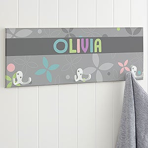 Trendy Girl Personalized Coat Rack