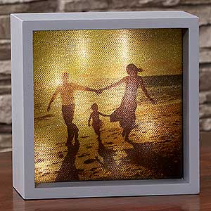 Custom Photo 6x6 LED Light Shadow Box