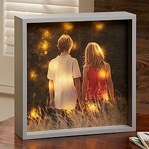 Custom Photo 10x10 LED Light Shadow Box