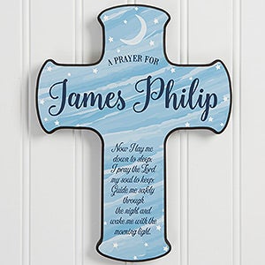 Children's Bedtime Prayer - Personalized Cross