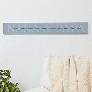 The Grandkids Personalized Wooden Sign