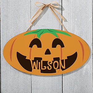 Personalized Halloween Signs - Happy Jack O' Lantern