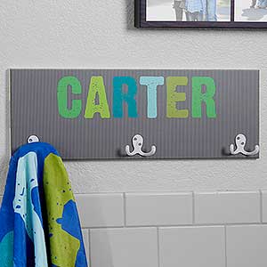 Personalized Towel Rack For Boys - All Mine