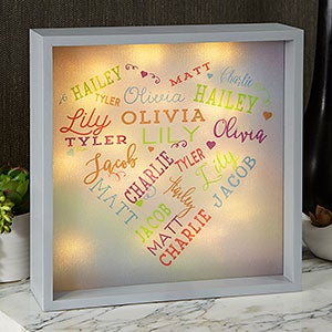 Close To Her Heart 10x10 Custom LED Light Shadow Box