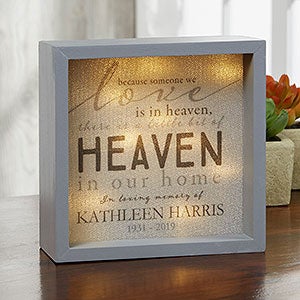 Heaven In Our Home 6x6 Custom LED Light Shadow Box