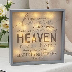 Heaven In Our Home 10x10 Custom LED Light Shadow Box