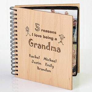 Custom Personalized Wood Photo Album   Reasons Why Collection